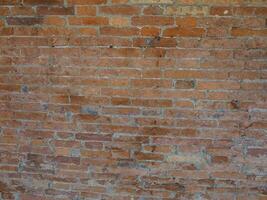 industrial style Red brick wall background photo