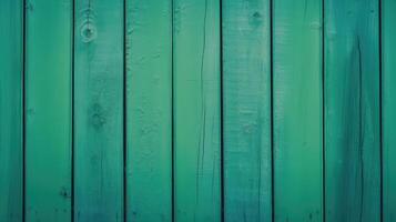 Top View of Green Painted Wooden or Plank Texture Background, . photo