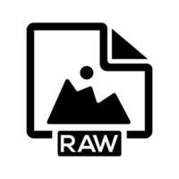 Raw image icon vector