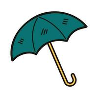 Hand Drawn cute umbrella in doodle style vector