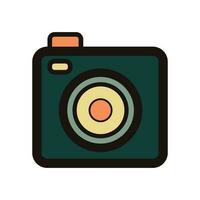 Hand Drawn digital camera in doodle style vector