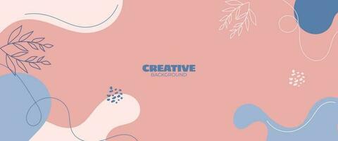 Creative simple abstract bright background, suitable for social media templates, banners, posters, etc. vector