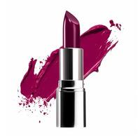 Purple lipstick and sample texture isolated on white background, beauty make-up cosmetics and luxury makeup product, photo