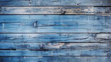 Blue wooden planks background, Wooden texture, Technology photo