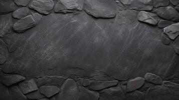 Dark grey black slate background, black texture background, Technology photo