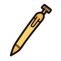 Hand Drawn pen in doodle style vector