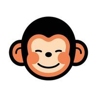 Hand Drawn cute monkey in doodle style vector