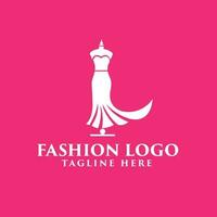 woman fashion logo template vector