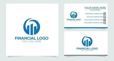 logotipo de marketing y negocios financieros. vector