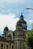 arquitectónico edificios encontró en el histórico centrar de targul mures foto