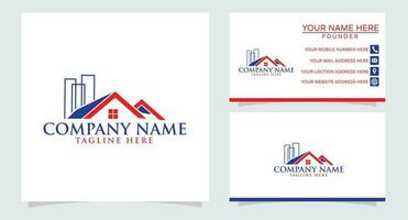 Architectural, Construction, Real Estate and Mortgage logo design concept template vector