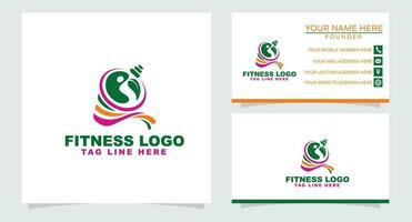 gimnasio logo ese es diseñado a ser mínimo. a hacer eso más fácil para personas a reconocer marcas ese utilizar esta logo. vector