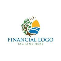 contabilidad y financiero logo vector