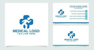 Medical Cross and Health Pharmacy Logo Vector Template