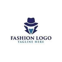 gentleman custom tailor logo vector icon illustration