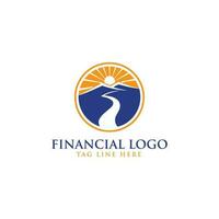 financiero y inversión vector logo diseño
