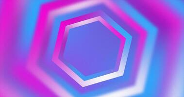 Abstract purple and pink gradient hexagons bright juicy blurred abstract loop background photo