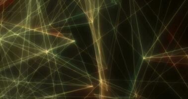 Abstract green energy lines triangles magical bright glowing futuristic hi-tech background photo