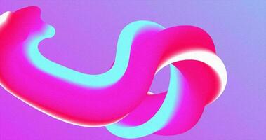 Abstract purple pink gradient 3D caramel candy curved line bubblegum abstract background photo