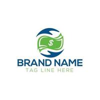 Money Creative Concept Logo Design Template vector