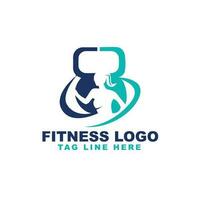 gimnasio logo ese es diseñado a ser mínimo. a hacer eso más fácil para personas a reconocer marcas ese utilizar esta logo. vector