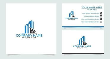 Architectural, Construction, Real Estate and Mortgage logo design concept template vector