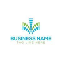 Technology - vector logo for corporate identity. Abstract chip sign. Network, internet tech concept illustration. Design element.