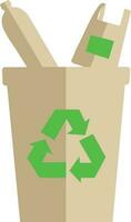 reciclaje para nuestra planeta vector