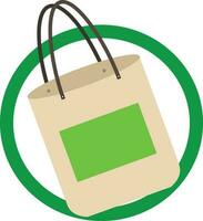 shopping bag love the world vector