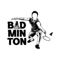 vector sport badminton