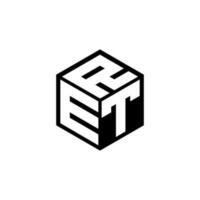 ETR letter logo design in illustration. Vector logo, calligraphy designs for logo, Poster, Invitation, etc.