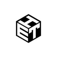 diseño del logotipo de la letra eth en la ilustración. logotipo vectorial, diseños de caligrafía para logotipo, afiche, invitación, etc. vector