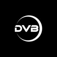 dvb letra logo diseño en ilustración. vector logo, caligrafía diseños para logo, póster, invitación, etc.