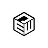 EWJ letter logo design in illustration. Vector logo, calligraphy designs for logo, Poster, Invitation, etc.