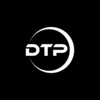DTP letter logo design in illustration. Vector logo, calligraphy designs for logo, Poster, Invitation, etc.