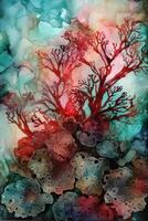 Colorful Abstract Coral Reef photo