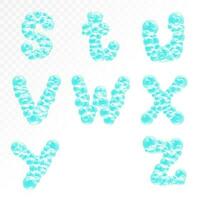 Bubble letters vector illustration