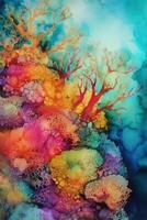 Colorful Abstract Coral Reef photo