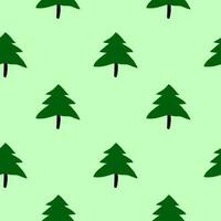 Trees seamless pattern vector