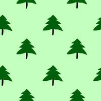 Trees seamless pattern vector