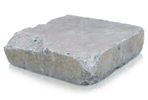 cement block isolated on white background. Clipping path photo