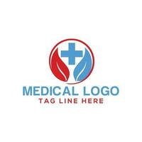 health care vector logo template. medical health care logo design template