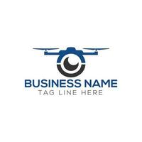 Drone design related to drone service company logo. Illustration design of drone vector