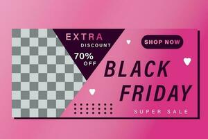 Black Friday Sale Template - Banner vector