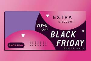 Black Friday Sale Template - Banner vector