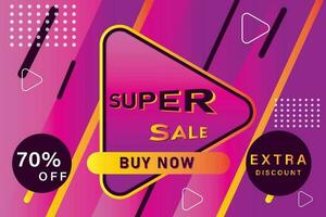 Super sale banner - banner vector