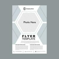 Flyer abstract modern template vector