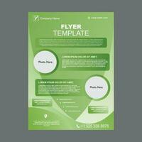 Abstract flyer template design vector