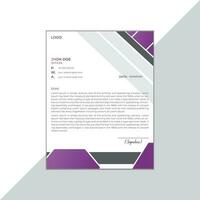 Business style letterhead design vector