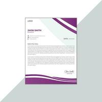 Modern Letterhead Design Template vector